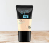 MAYBELLINE Fit Me Matte & Poreless with Clay Foundation 18ml - CHOOSE YOUR SHADE Maybelline New York