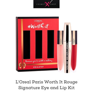 L'Oreal Paris Worth It Rouge Signature Eye & Lip Kit LP