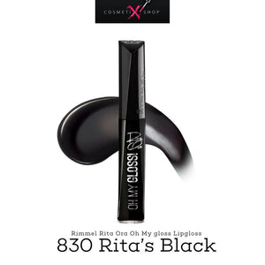 Rimmel Oh My Gloss! Lipgloss - 830 Rita's Black - TheCosmetixShop